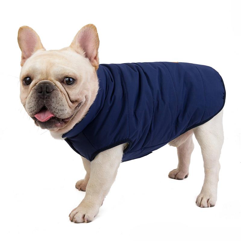 3 Colors Cotton French Bulldog Clothes Winter Warm Pet Dog Coat Jacket for Small Dogs Puppy Pug Clothing Outfit Ubranka Dla Psa