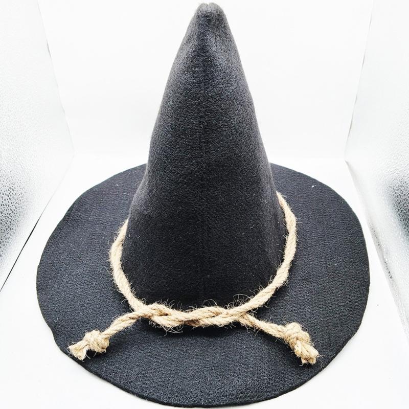 Vogelscheuchen Hexenhut Halloween Hexenhut Festlicher Party Unisex Zaubererhut für Festliche Feiern
