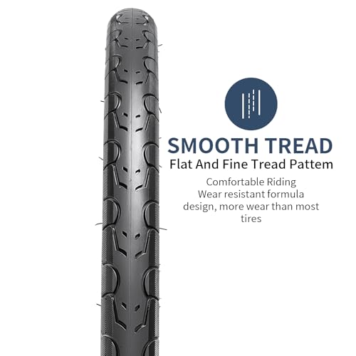 YunSCM Two 24x1.50 Tires, 24x1.50 40-507 Bicycle Tires, for 24-inch 1.50 Road Bikes, Y-062-A