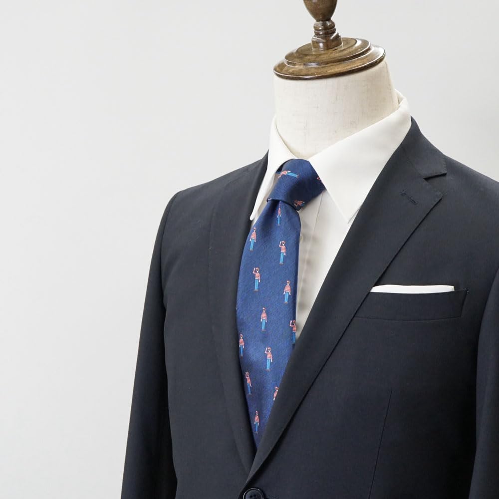 For Search for Wally Necktie UND49163 Navy Blue Search for Wally Party Brand Necktie Character Present [Search Wally]