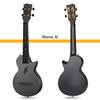 Nova Enya Concert Ukulele Beginner Set of Carbon Comes with and Spare Strings [Enya U] (Made Fiber) Case, Strap, Capo, [] (Black)