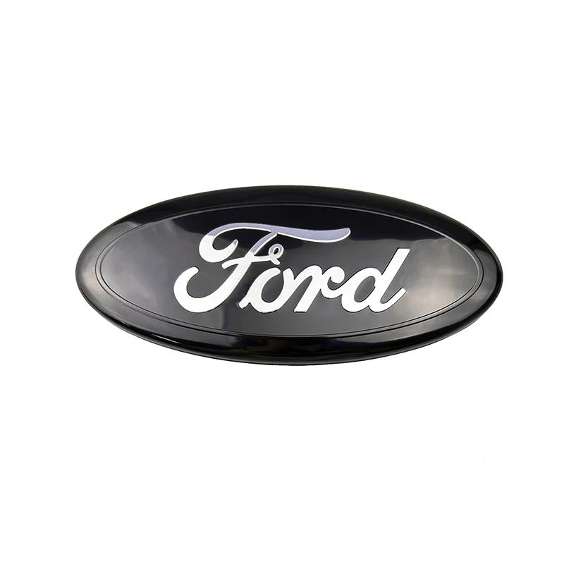 15X6.3CM Alloy Car Front Cover Badge Sticker for Ford Kuga Transit Ecosport Fiesta Focus Ranger Mondeo Edge Trunk Emblem Decal CVV1 QQ24