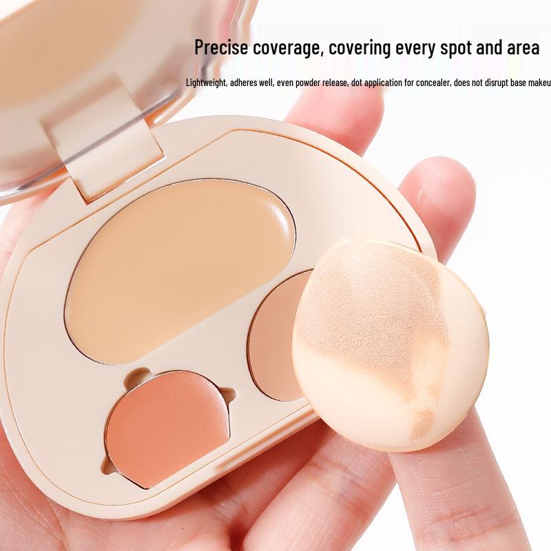 XI XI Mini Ost-Ko Puffset för Våt & Torr Användning: Lättapplicerad Concealer Foundation.