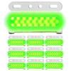 Moderno La Tail Side Marker LED Downlights, 24V, Thin, Universal, Waterproof, COB, 10-Piece Set, SN-246-SM (Green)