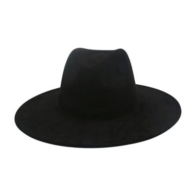 Suede High-End Hepburn Style Cowboy Hat Simple Vacation Performance Street Shot Top Hat