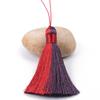 Soft Thread Fringe Tassel Charm Two-Tone Color Gradient Tassel Ornament  For Jewelry DIY