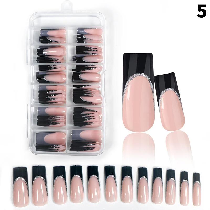 120 buc/cutie Unghii French Press On Nude Roz Mat 12 mărimi Pătrate Extra Lungi Acoperire Completă Gel Moale Vârfuri Unghii False Extensie Unghii