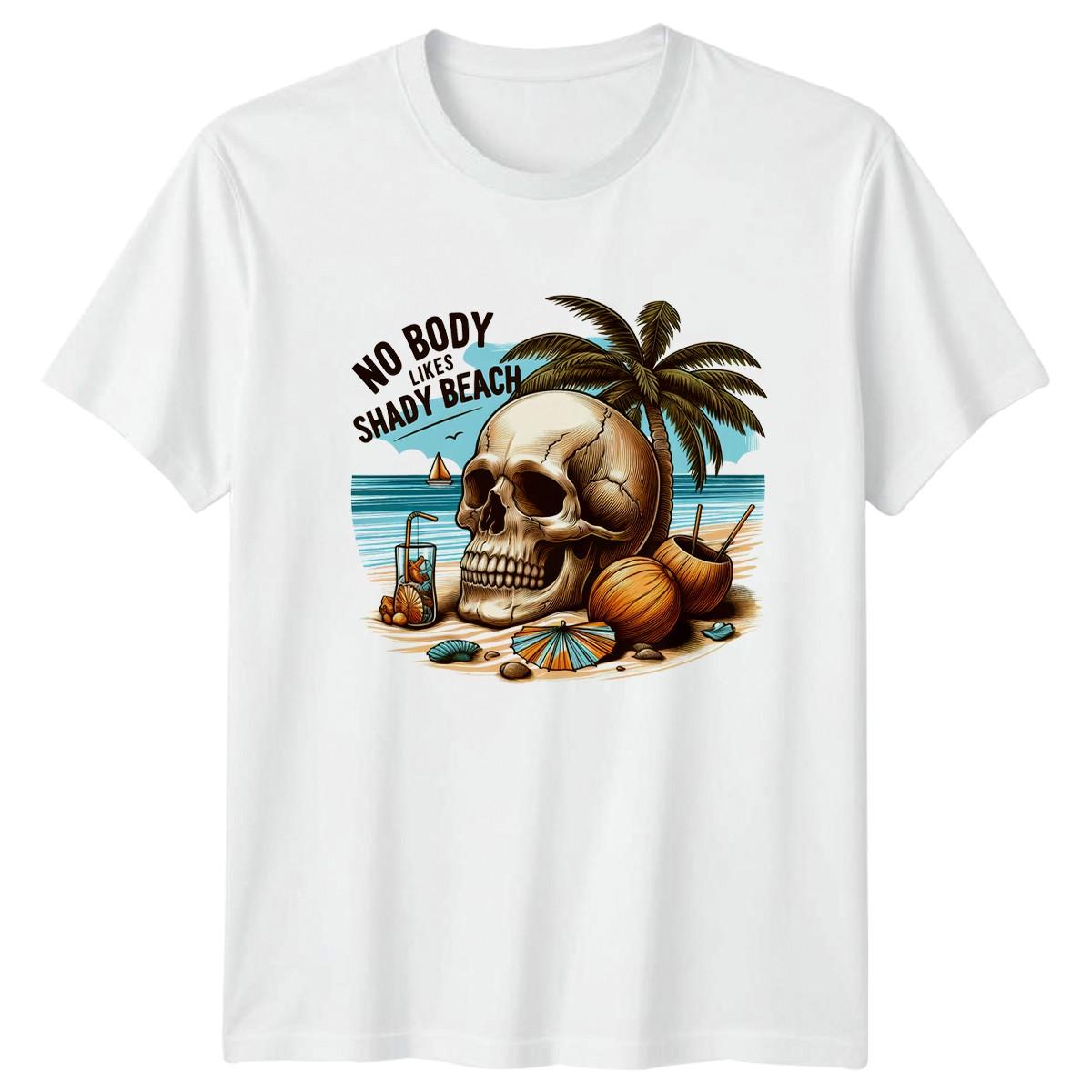 No Body Likes Shady Mens T-Shirt Beach Novelty Gift For Him M