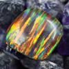 Natural Opal Cabochon Cut 13.60 Ct Multi-Color CERTIFIED Loose Gemstone