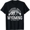 Wyoming Adventure Awaits Cowboy State Vintage Mountain T-Shirt