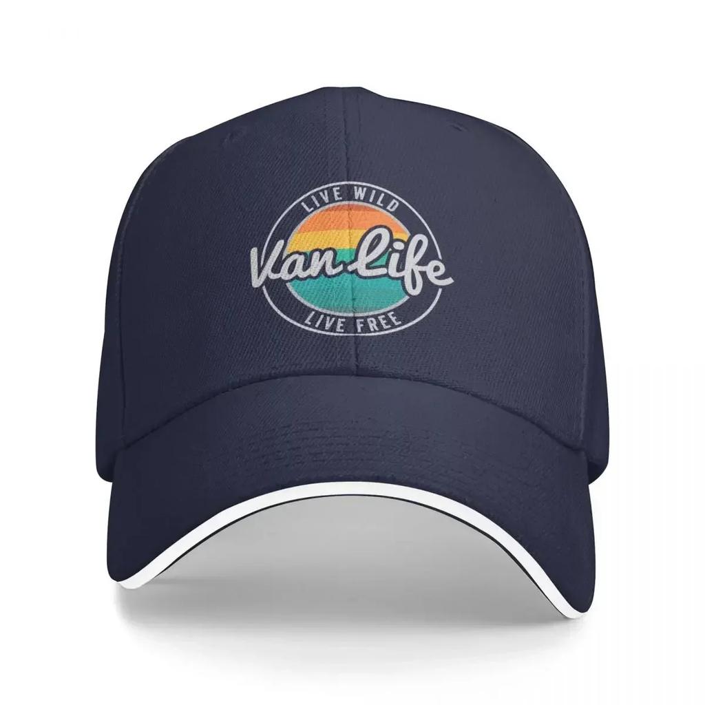 Van Life Baseball Cap Uv Protection Solar Hat Wild Ball Hat fashionable Womens Beach Mens