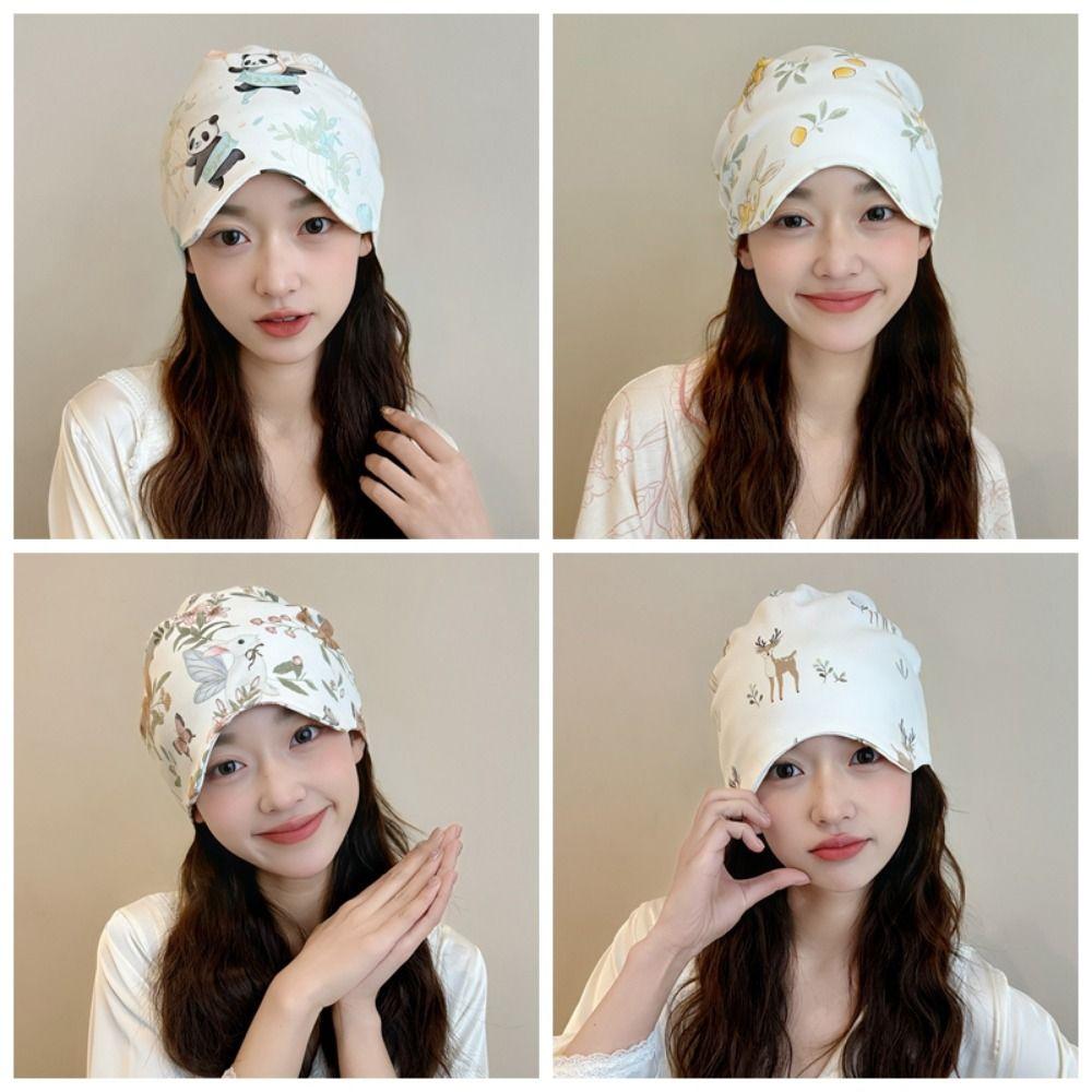 Eye Mask Postpartum Confinement Hat 2in1 Women's Sleep Cap Postpartum Cap  Hair Accessories