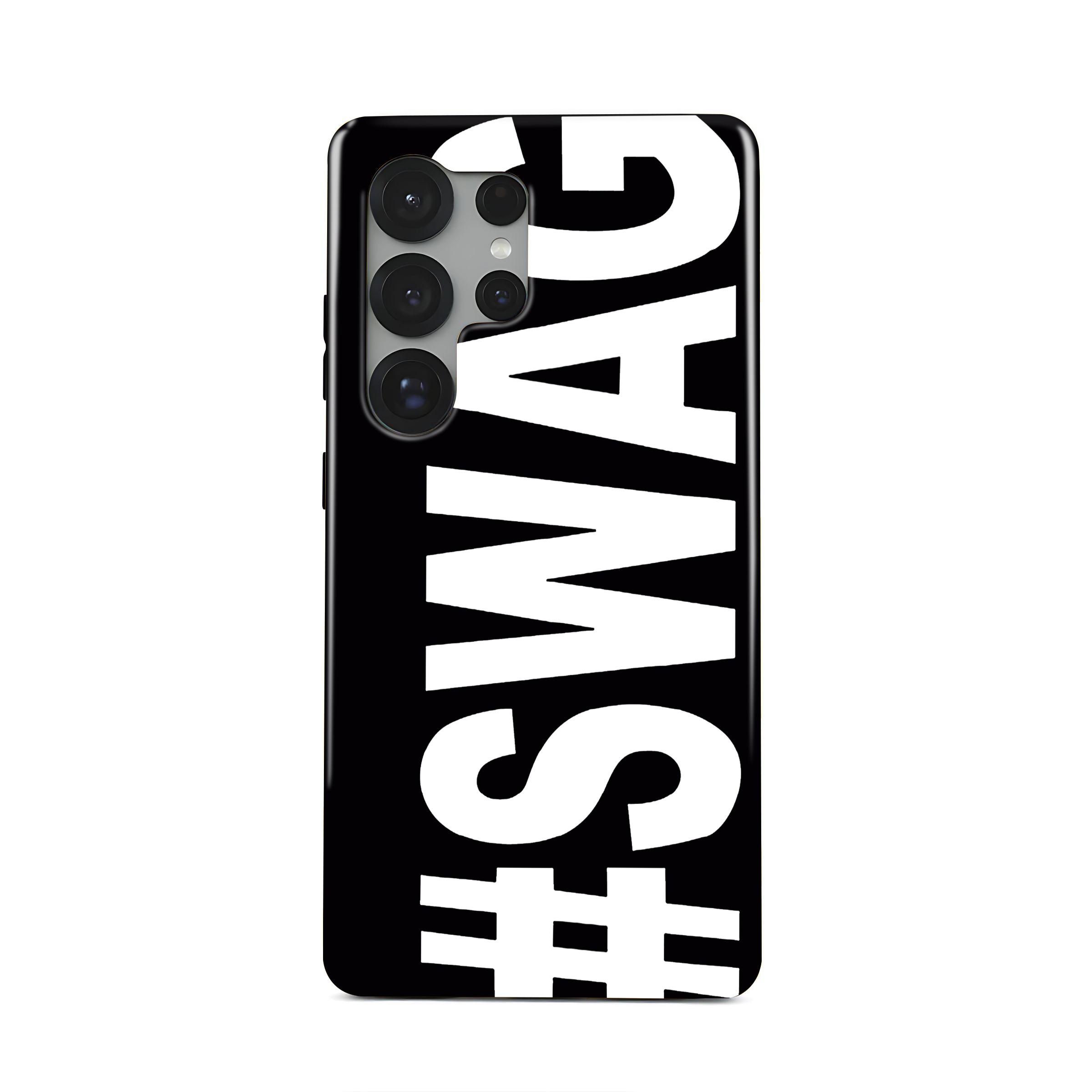 

Creative SWAG Letters Phone Case for Samsung Galaxy S20 S23 S24 S25 S26 FE Plus Ultra Edge 4G 5G Luxury Double-layer Back Cover S20FE