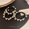 Pearl Hair Band, Ponytail Tie, High-elasticity and Durable Leather Band