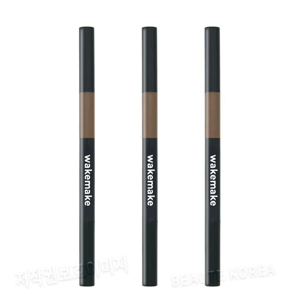 

WAKEMAKE Порошковая двойная тушь для бровей 07 Нейтрально-коричневый (3 куска)