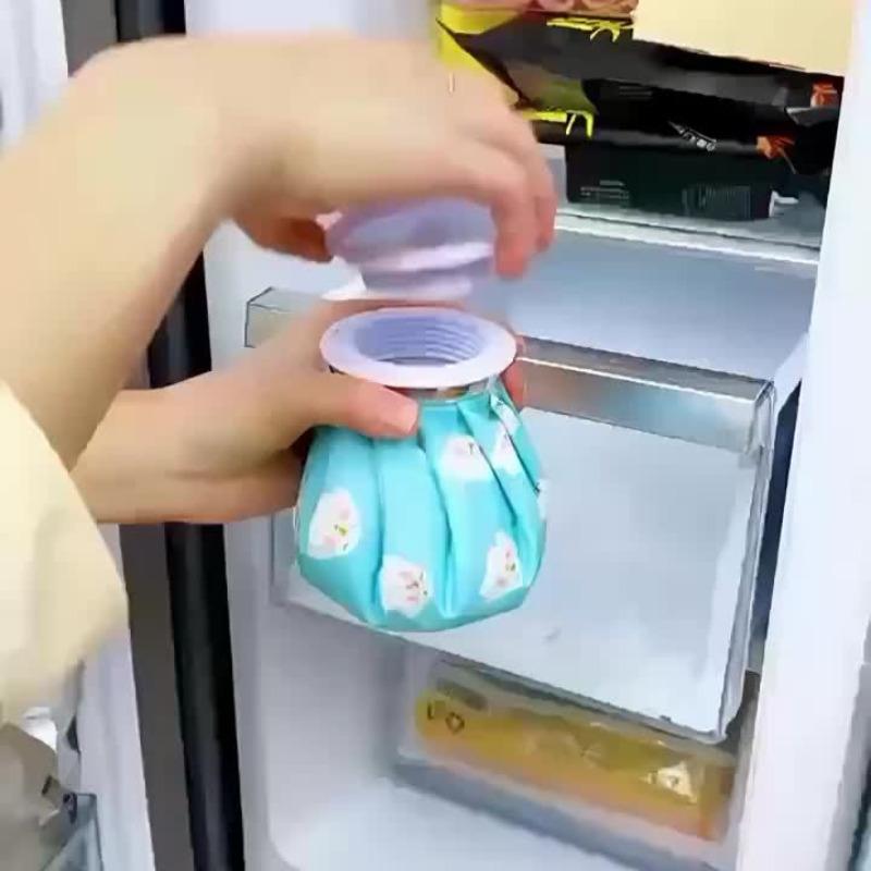 Cartoon Gel Ice Pack, Reusable Cold Hot Compress Bag for Injury, Portable Foldable Therapy Ice Bag for Kids and Adults
