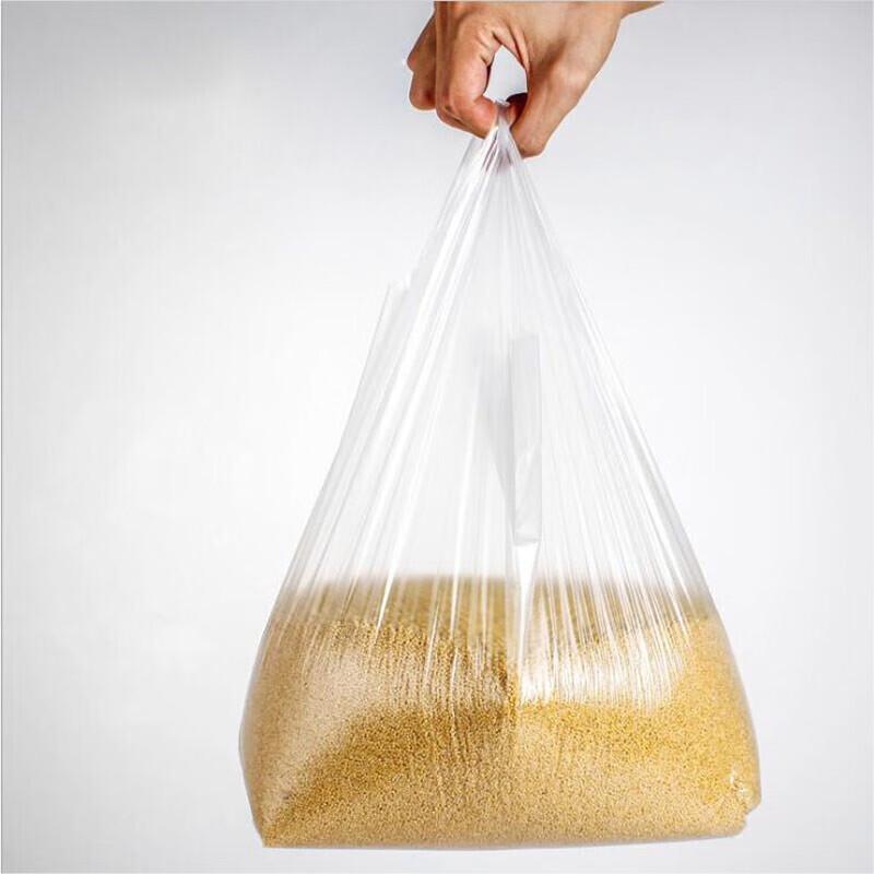 Homeglen Disposable White Transparent Food Vest Bags