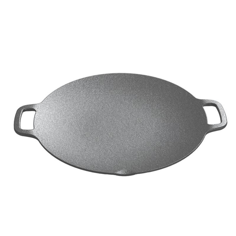 Uncoated Cast Iron Grill & Roasting Pan