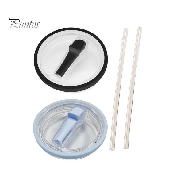 

2 комплекта крышек для стаканов объемом 40 унций с трубочкой для Stanley Quencher, многоразовая сменная крышка с трубочкой, брызгозащитная крышка для стакана HydroJug Traveler E