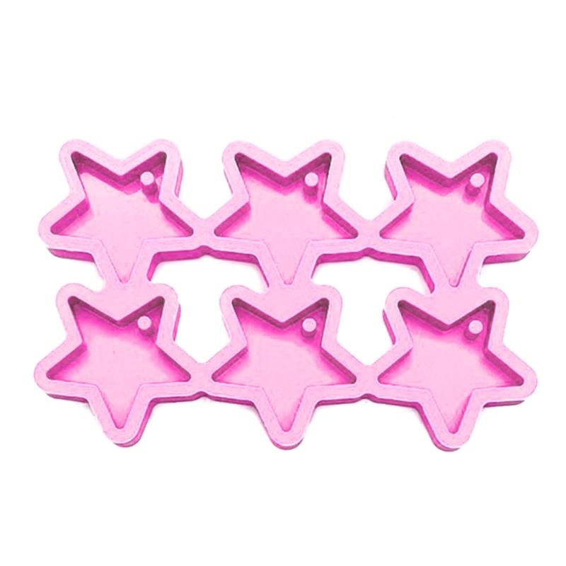 

Jewelry Casting Molds,Silicone Pendant Resin Molds Moon/Star Epoxy Resin Casting Mold for Earrings Keychain Making