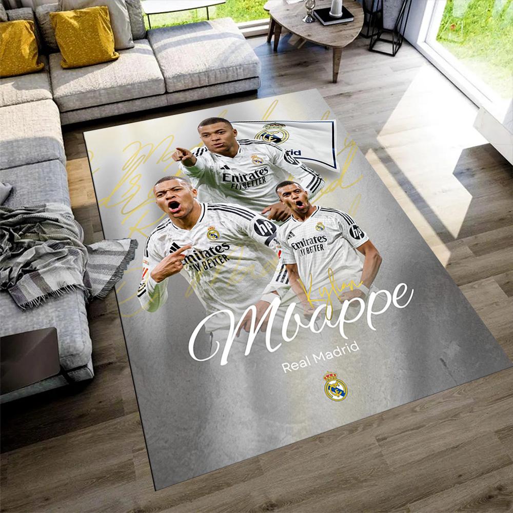 Star Player Kylian Mbappé Carpet Suitable for Game Room Decorate room Kitchen Dormitory Anti-slip Rug Decorate Offices