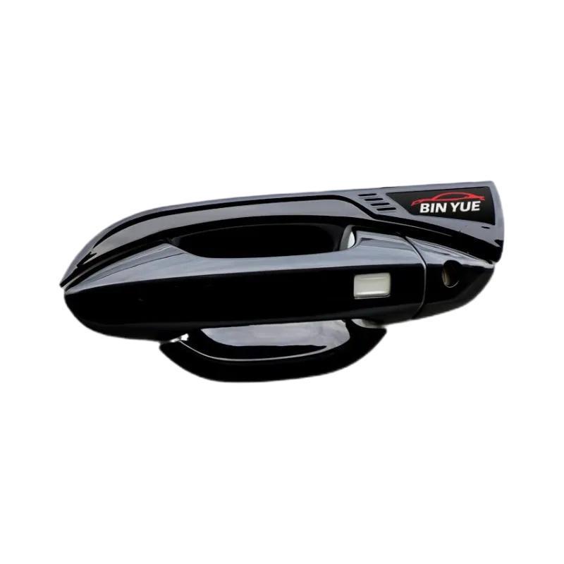 Carbon Fiber Texture Door Bowl Handle Sticker for 2018-2022 Binrui Binyue Models