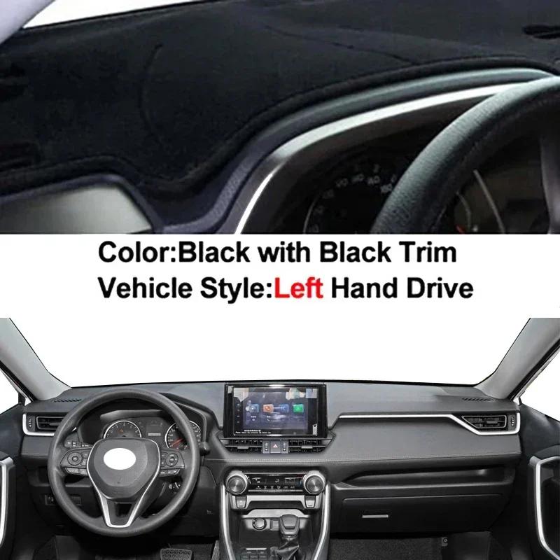 Car Dashboard Cover Non slip pad For Toyota RAV4 V XA50 2018 -  LHD Dashmat Carpet Dash Mat Sun Shade Pad Anti-UV Cushion
