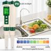 Food PH Tester Dough Alkalimeter PH Meter 0.00-14.00 For Soil Cosmetic Food Cheese Meat Fruit PH CF Dual Display