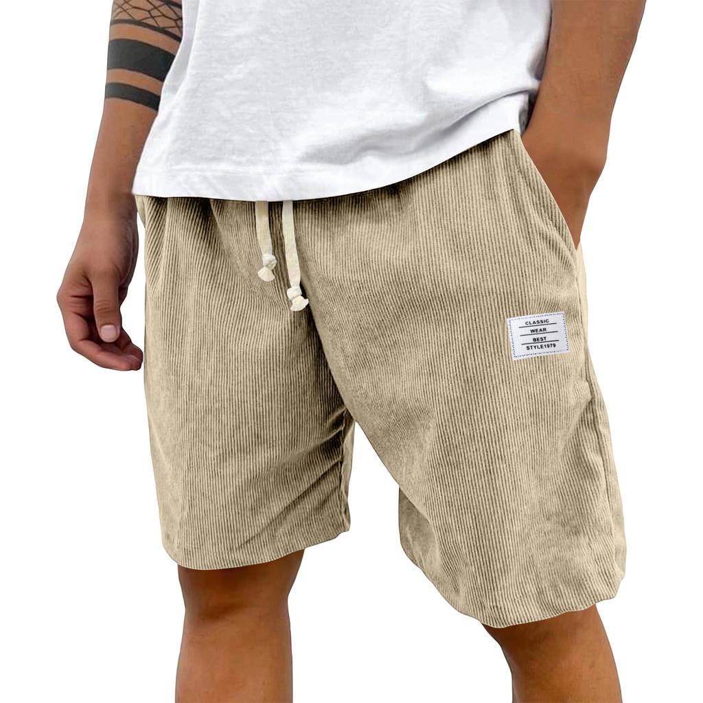 Men's Summer Casual Shorts Men's Fashion Sports Textured Shorts