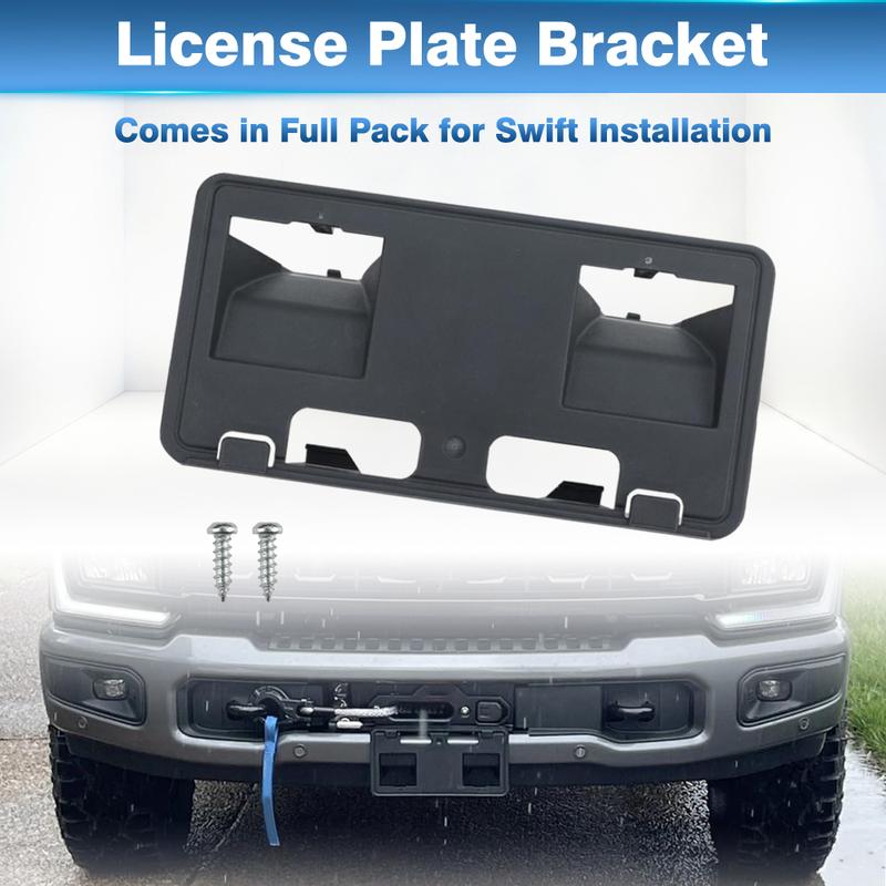 Car Front Lower License Plate Bracket For Ford F-250 F-350 F-450 F-550 Super Duty  2024 2025 PC3Z-17A385-BB PC3Z-17A385-BA