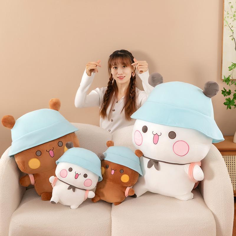 Panda Plush Toy Stuffed Animal with Hat, Cute Soft Pillow Buddy, Comforting Plushie for Kids, Birthday Gift