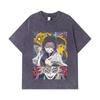 275 GSM Washed T-shirts 100% Cotton Demon Slayer V119 Shinobu Print Unisex Heavy Cotton T Shirt