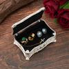 High Quality Zinc Alloy Jewelry Box With Delicate European Engraving Decorative Trinkets Box Ideal For Gift Giving