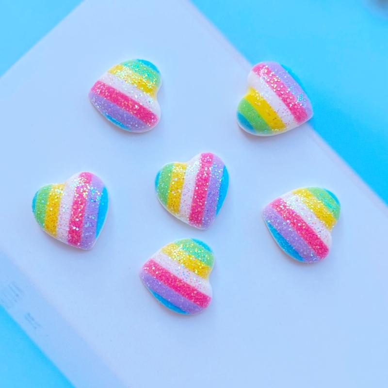 

20Pcs New Resin Cute Mixed Mini Cloud Rainbow Flat Back Cabochon Scrapbooking Hair Bow Center Embellishments DIY Accessories J85