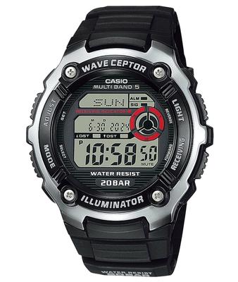 Digitální hodinky Wave Ceptor Černé WV-200R-1AEF Pánské