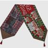 Christmas Table Runner Xmas Printed Tassel Decor Tablecloth Fabric Table Flag for Dining Table Coffee Table Home Kitchen Decor