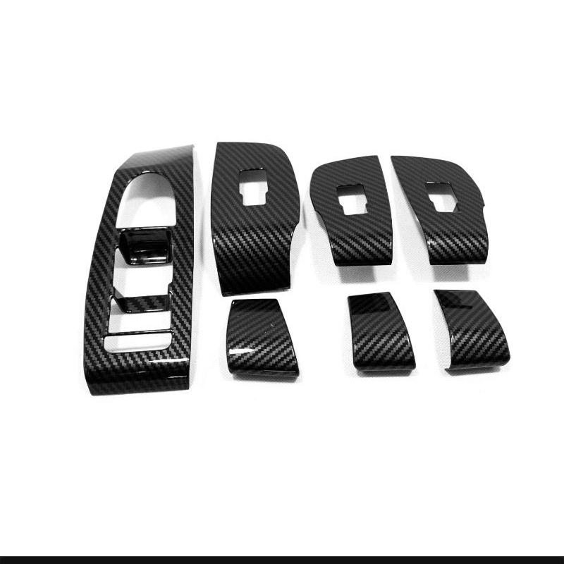 For Mazda 3 Axela 2019-2022 Accessories Inner Door Bowl Handle Trim Cover Frame ABS Carbon Interior Mouldings Modification