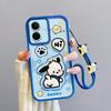 KEYSION Stoßfeste Hülle für TECNO Spark Go 2 mit Lanyard Weiches Silikon Niedliche 3D Cartoon Puppe Handy Rückseite für Tecno Pop 10