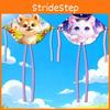 Cartoon Cat 4d Polyester Triangle Kites With Glassfiber Frame For Kids Play