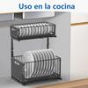 2 Tier Pull Out Cabinet Organizer with Slide Drawer Basket Adjustable Height Kitchen Under Sink Storage Rack Spice Jar Rack