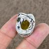 Citrine Genstone Handmade 925 Sterling Silver Jewelry Ring Size 7 KKG-471