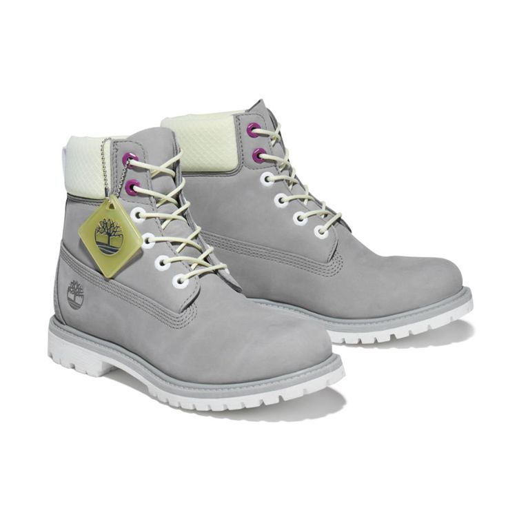 Timberland Premium Series Warm Comfortable Versatile Short Outdoor Boots Women boots Medium-Gray A2HWU085