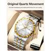 POEDAGAR Luxury Business Male Watch Waterproof Luminous Week Date Wristwatch Stainless Steel Trendy Quartz Watches for Men