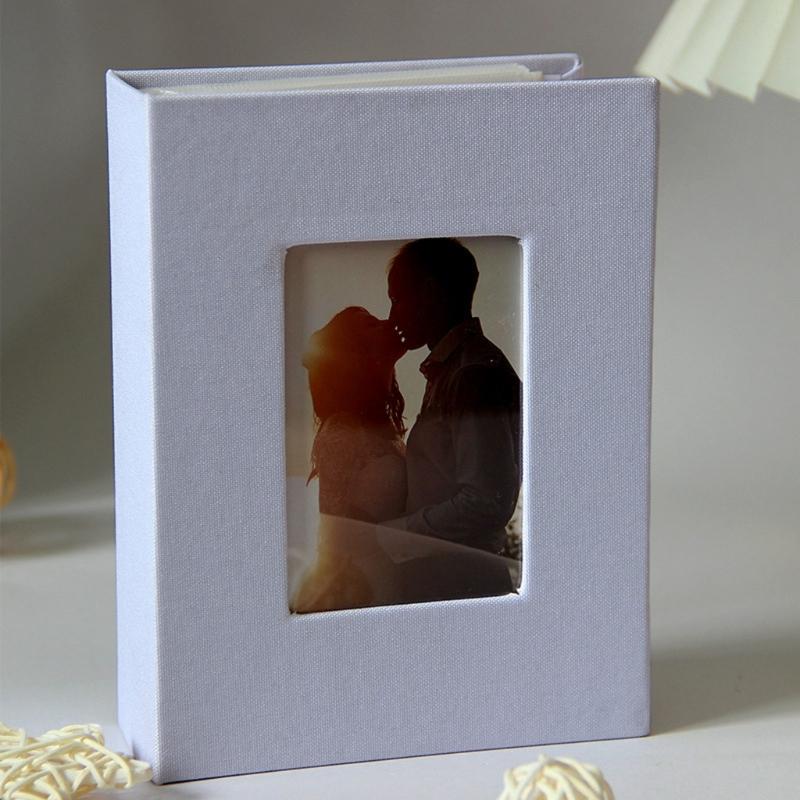 Photo Album 4x6 with 100 Pocket Fabric Linen Cover Photo Book Slip-in Picture Albums for Baby Wedding Family Mother Day