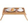 Bed Tray - Natural Bamboo - Foldable - Multifunctional - Contemporary Design