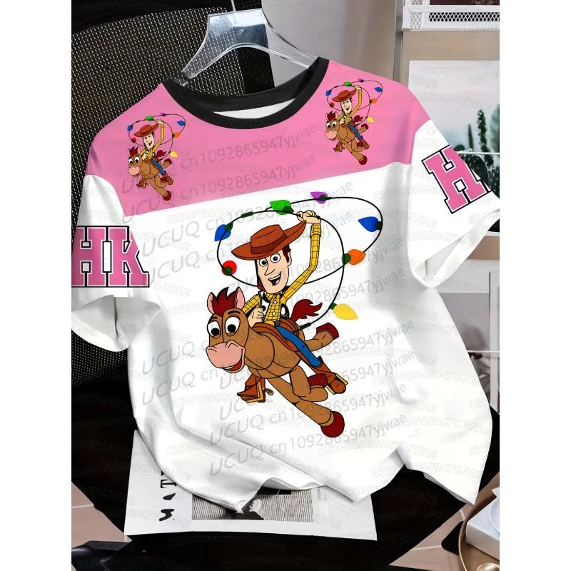 Summer Men s Women s Short Sleeve Buzz Lightyear Jersey Short Sleeve T-shirt Cosplay Casual Boy s Girl s T-shirt Tops XXS
