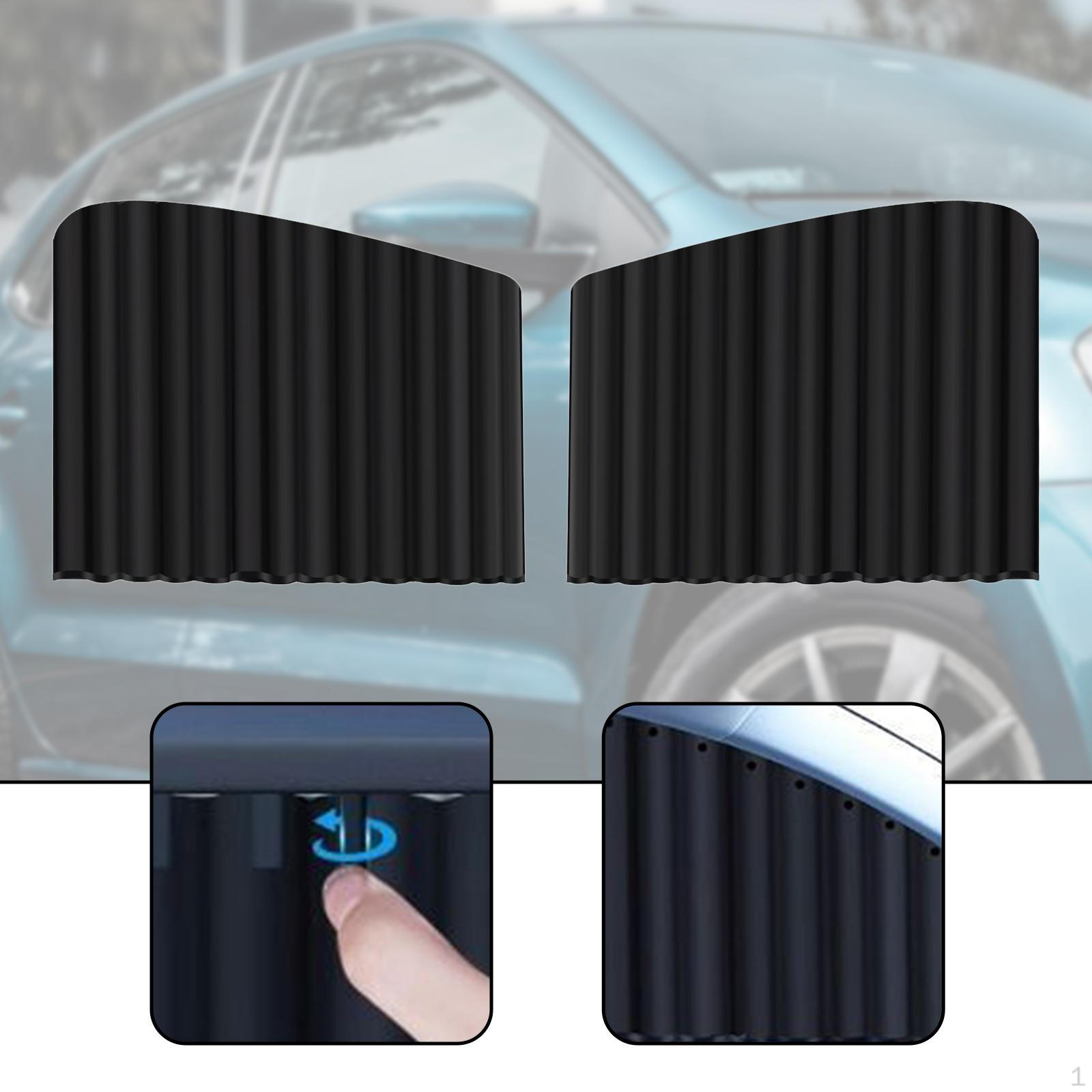 

2x Car Front Side Window Shades Privacy Curtains Auto Accessories Universal Covers Sun