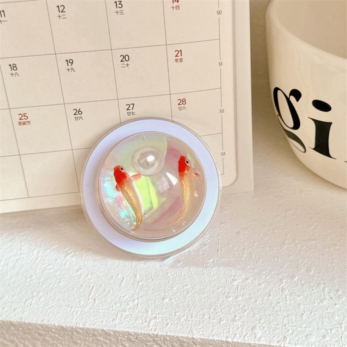 

Cute Cartoon Goldfish Epoxy Magnetic Holder Grip Tok Griptok Phone Stand Holder Support For iPhone 16 For Magsafe Accessories