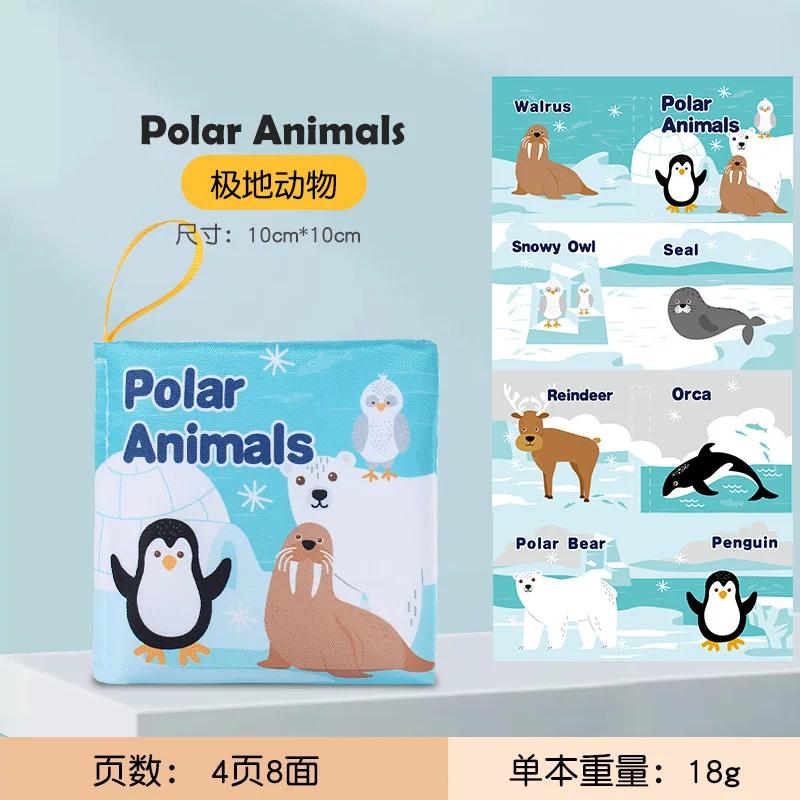 Infant Soft Cloth Book ideal for Newborns 0-12 Months 3D Animal Montessori Early Learning-Focused Sensory Plaything Kids Present