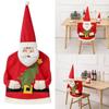 Christmas Chair Cover Dining Chair Covers Removable Chair Protective Cover forXmas Festive Decor Home Living Room Hotel